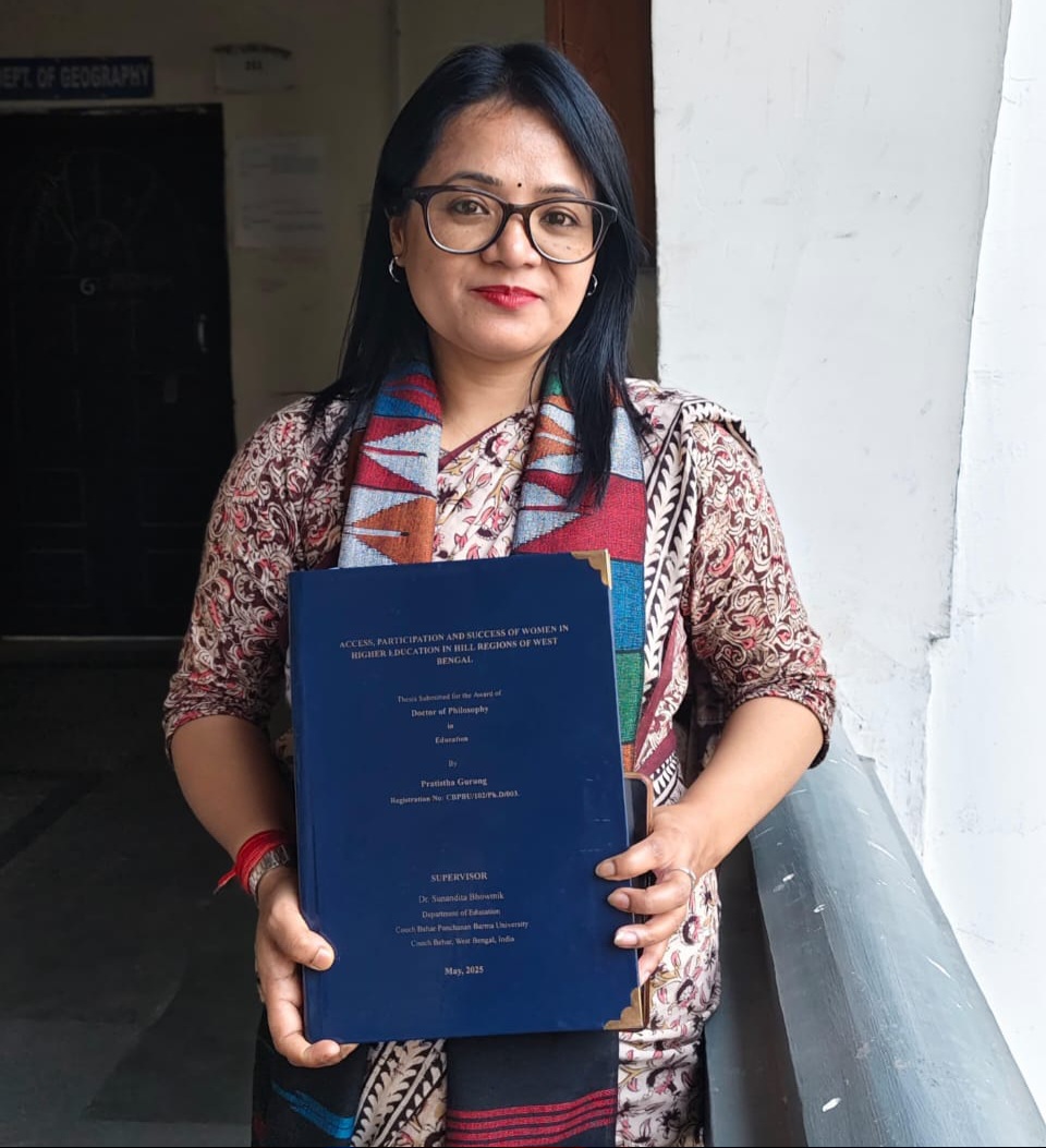 साउथफिल्ड कलेजकी प्रा. डा. प्रतिष्ठा गुरुङलाई पीएचडी उपाधि प्राप्त