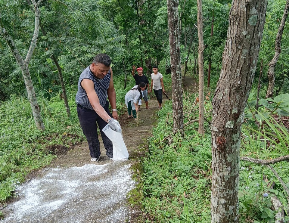 ख्रीष्टीय सहयोग संगठनद्वारा तीनधारेमा सर‌ सफाई