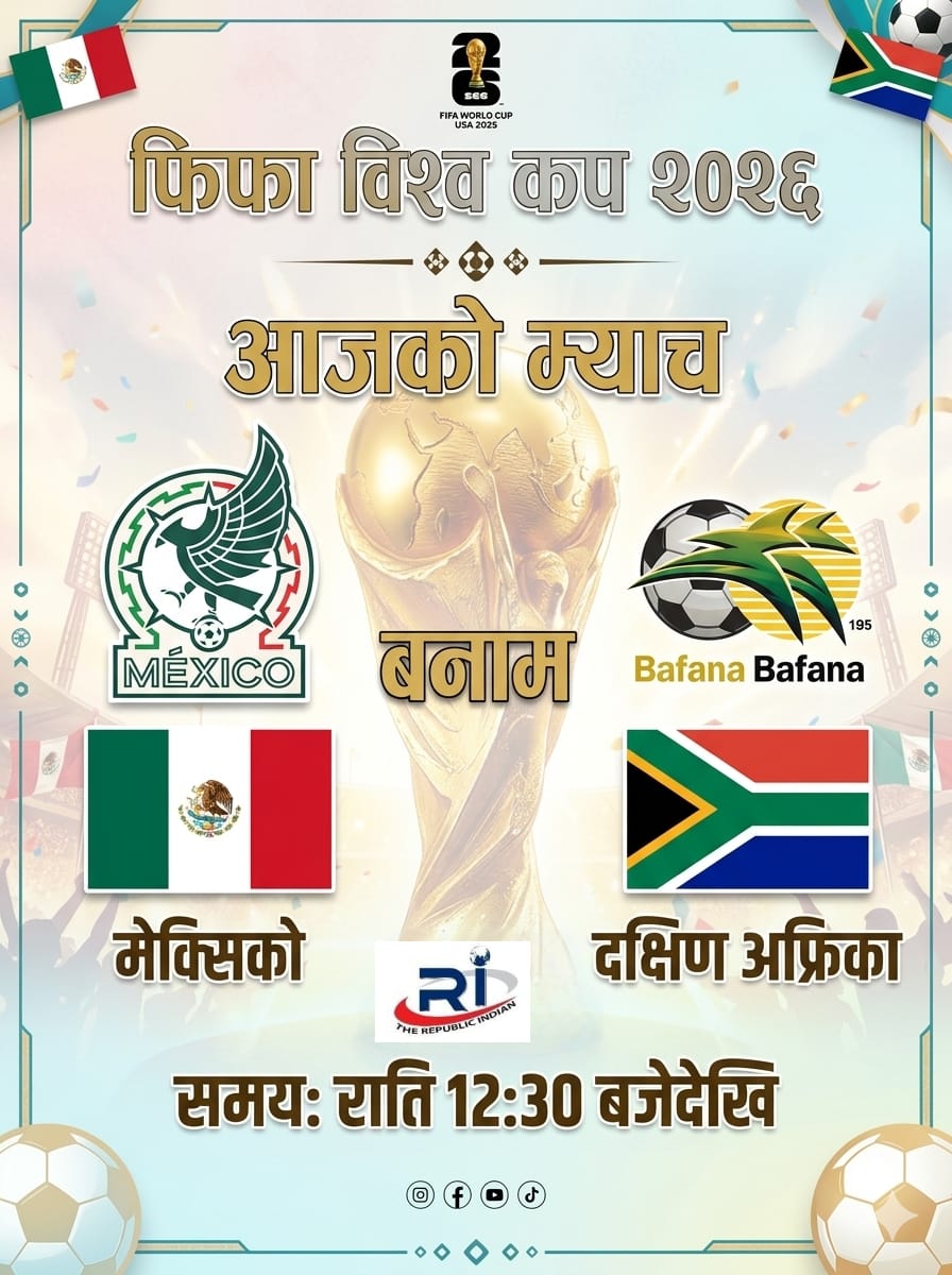 फिफा विश्व कप २०२६आज को म्याच