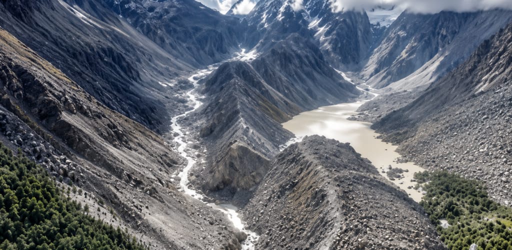 तिब्बतको कृत्रिम ताल फुट्यो